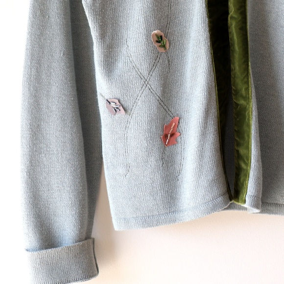 Vintage Pastel Cute Green Cardigan - Picture 3 of 7